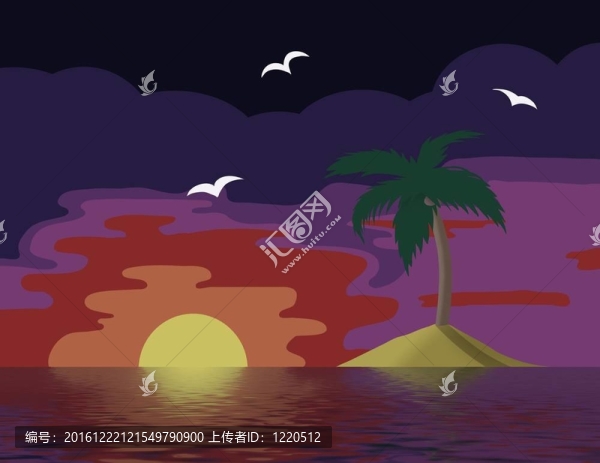 島上的場景