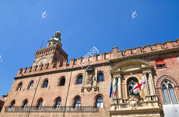 Accursio宮殿。博洛尼亞。Emilia,Romagna。意大利.