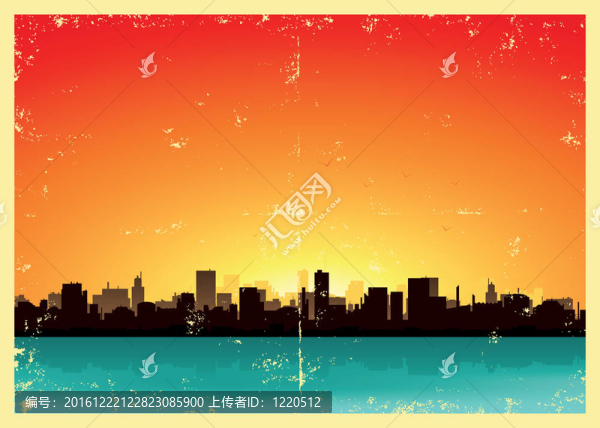 夏天垃圾城市景觀