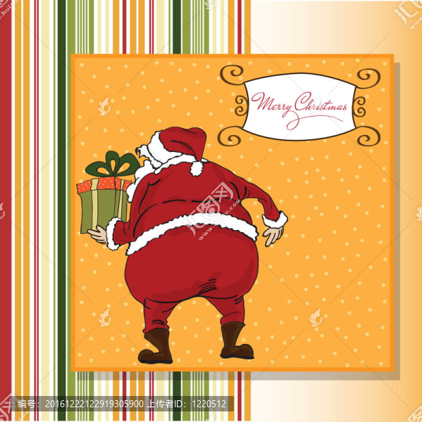 Santa圣誕賀卡