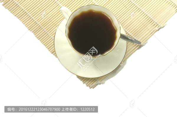 白咖啡杯