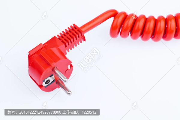 紅色的電力電纜