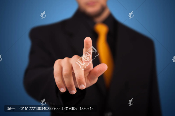 商人按下一個(gè)假想的按鈕