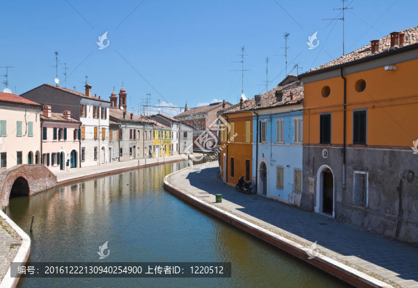 查看科馬基奧。Emilia,Romagna。意大利.