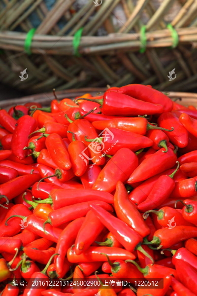 紅辣椒粉在傳統(tǒng)的菜市場(chǎng)，印度。