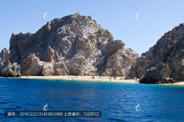 沙灘附近的El,Arco巖層