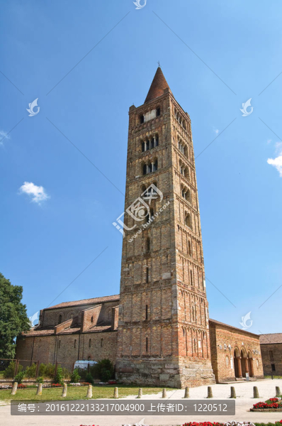 Pomposa,Abbey。科迪戈羅。Emilia,Romagna。意大利.