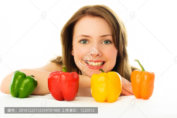 美麗的女人與胡椒