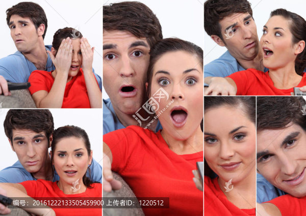 夫妻倆看電視