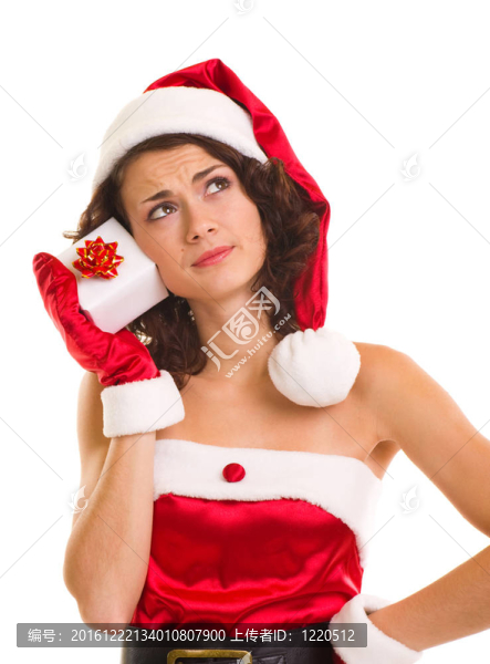 穿著克勞斯衣服的婦女