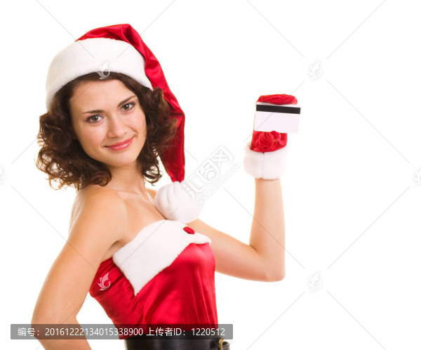 穿著克勞斯衣服的婦女