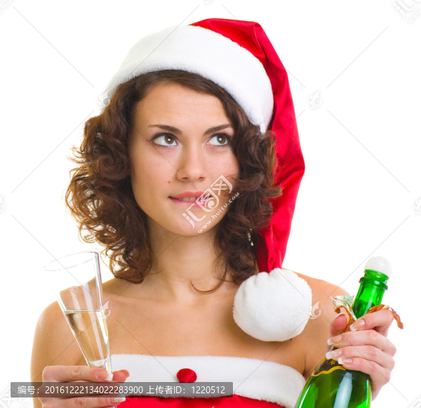 穿著克勞斯衣服的婦女