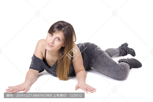 孤立的年輕女子