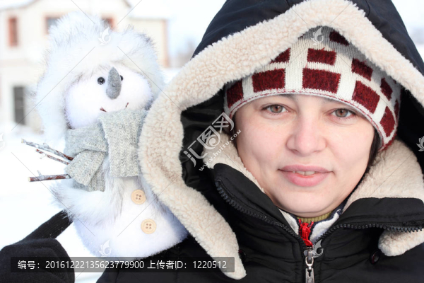 美女與雪人