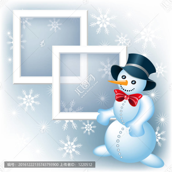 雪人相框