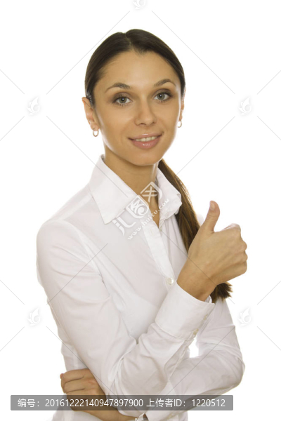 成功女人拇指