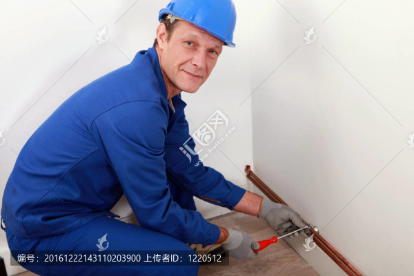 水管工用銅水管的地方