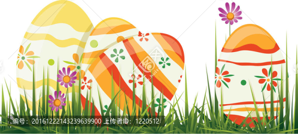 草中復(fù)活節(jié)彩蛋