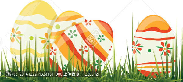 草中復(fù)活節(jié)彩蛋