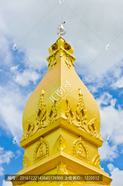 金寺Wat,Pah,Pong和藍天農