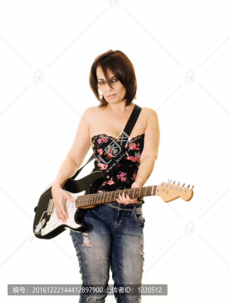 帶電吉他的女人