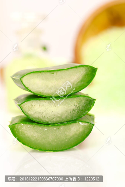 蘆薈葉切片