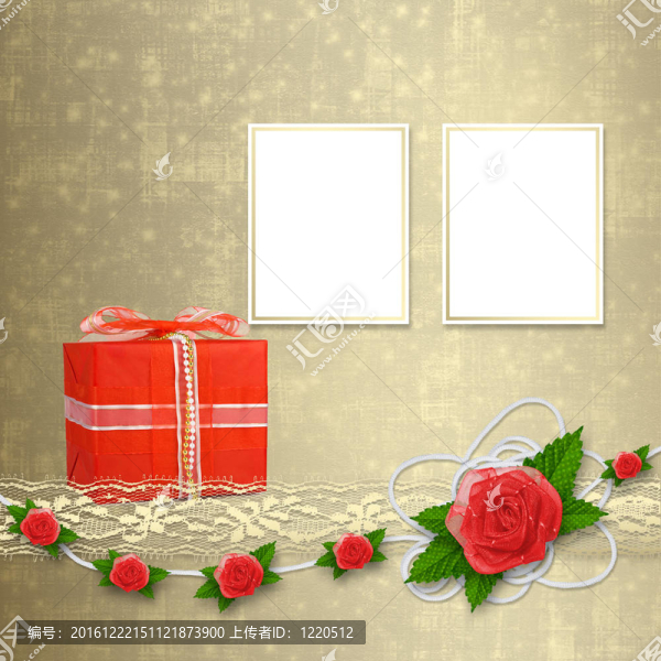 邀請或祝賀與扣眼花邊卡