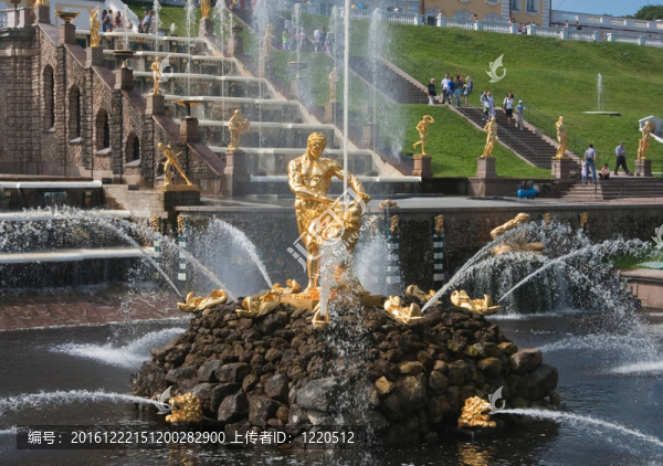 Samson,Fountain；在pertergof大串聯(lián)；圣彼得堡；R