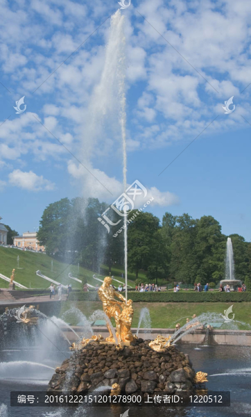 Samson,Fountain；在pertergof大串聯(lián)；圣彼得堡；R