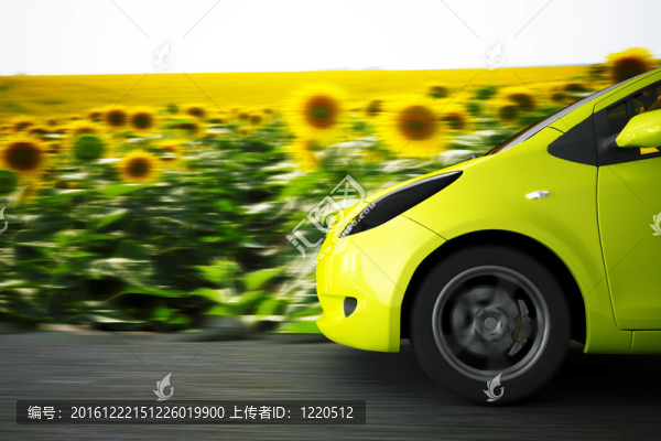 高速汽車背景夏日景觀