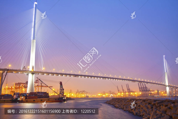 香港大橋日落