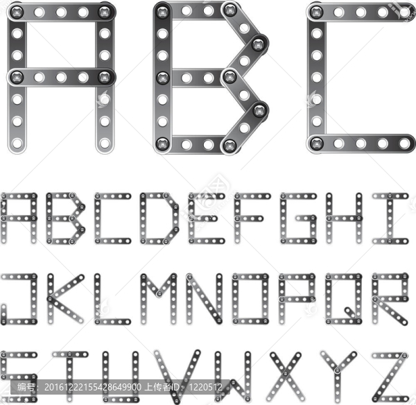 金屬字母字體