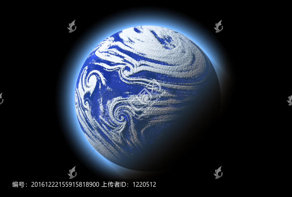 蓝色大气行星；宇宙细节