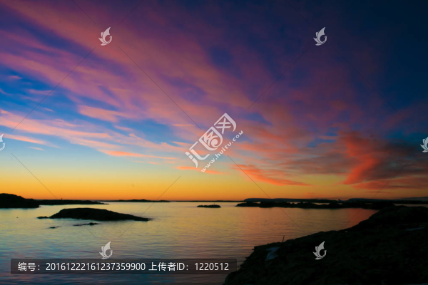 美麗的日落