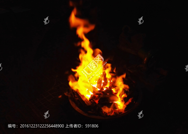 木炭火焰