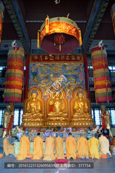 羅漢寺早課