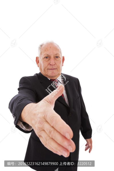 高級商人的握手