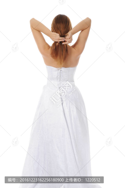 穿婚紗的新娘