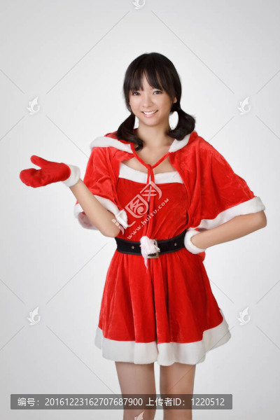 圣誕快樂的女孩