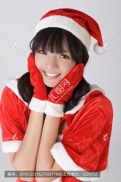 漂亮的圣誕女孩