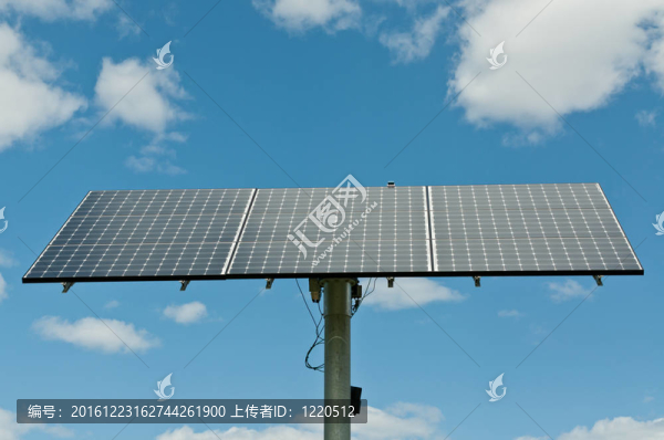太陽能電池板陣列-可再生能源