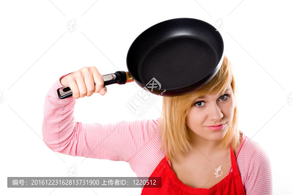 家庭主婦在鍋