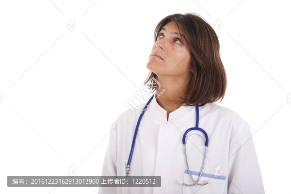 女醫(yī)生仰視