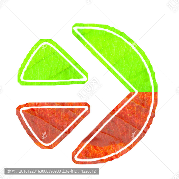 秋天楓葉做成的箭。