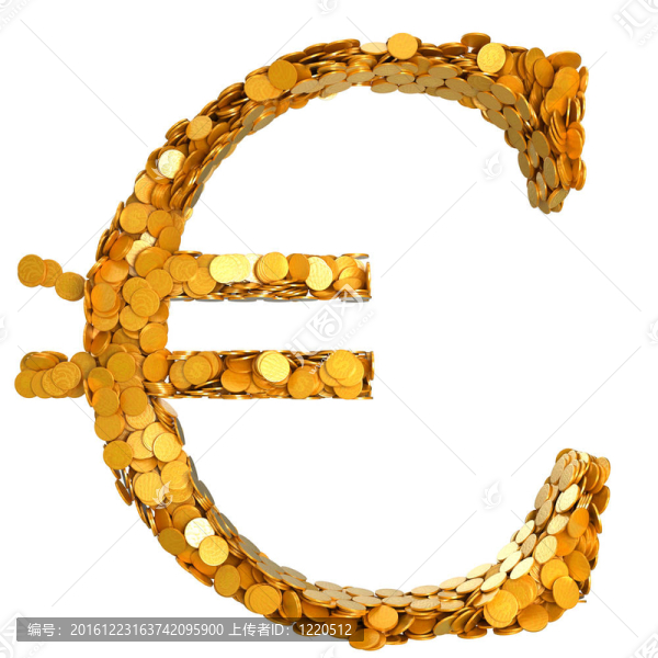歐元的穩(wěn)定性。硬幣組裝符號(hào)