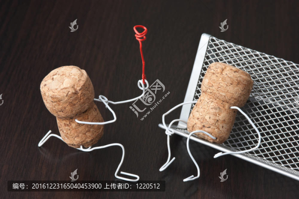 辦公室戀情；兩葡萄酒瓶塞