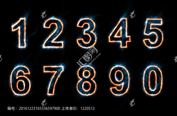 發(fā)光的數(shù)字