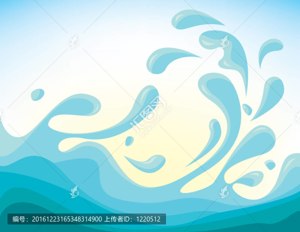 水的插圖