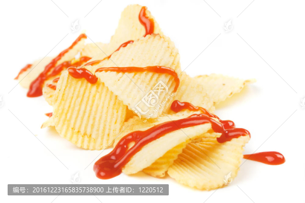 白番茄醬土豆片