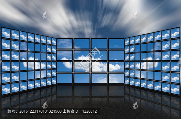 屏幕上的云。